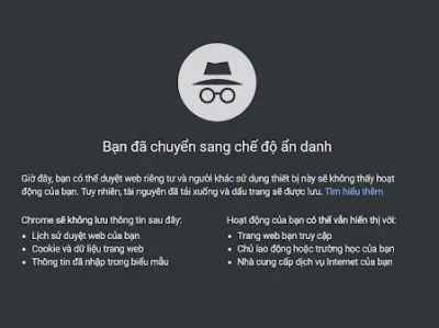 Hướng dẫn cách bật tab ẩn danh trên điện thoại IOS VÀ ANDROID nhanh
