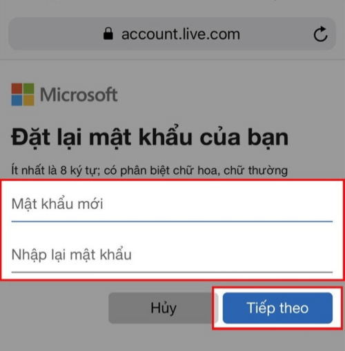 Hướng dẫn Lấy lại mật khẩu, đổi mật khẩu Microsoft Team dễ dàng 11