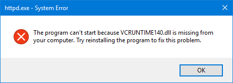 VCRUNTIME140.dll là gì? Nguyên nhân và khắc phục Lỗi VCRUNTIME140.dll