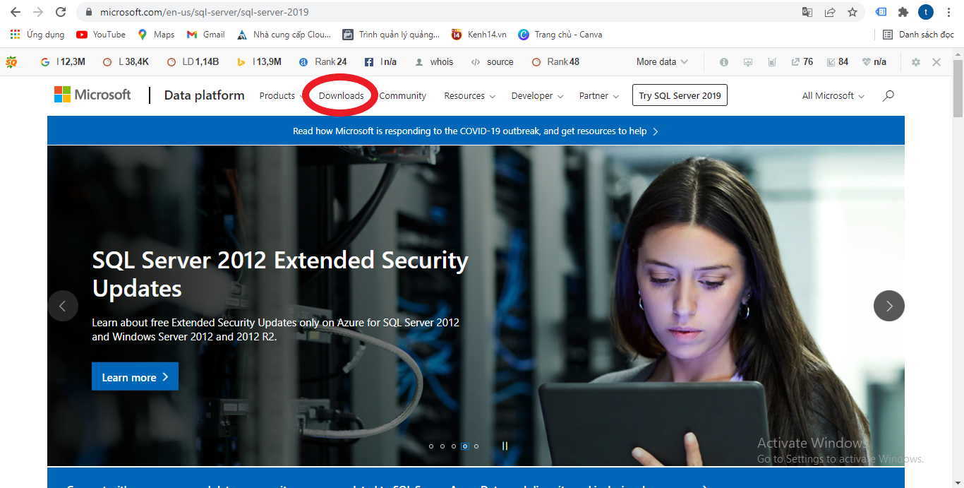 HƯỚNG DẪN cách tải Sql Server 2019 và cách cài đặt từng bước 01