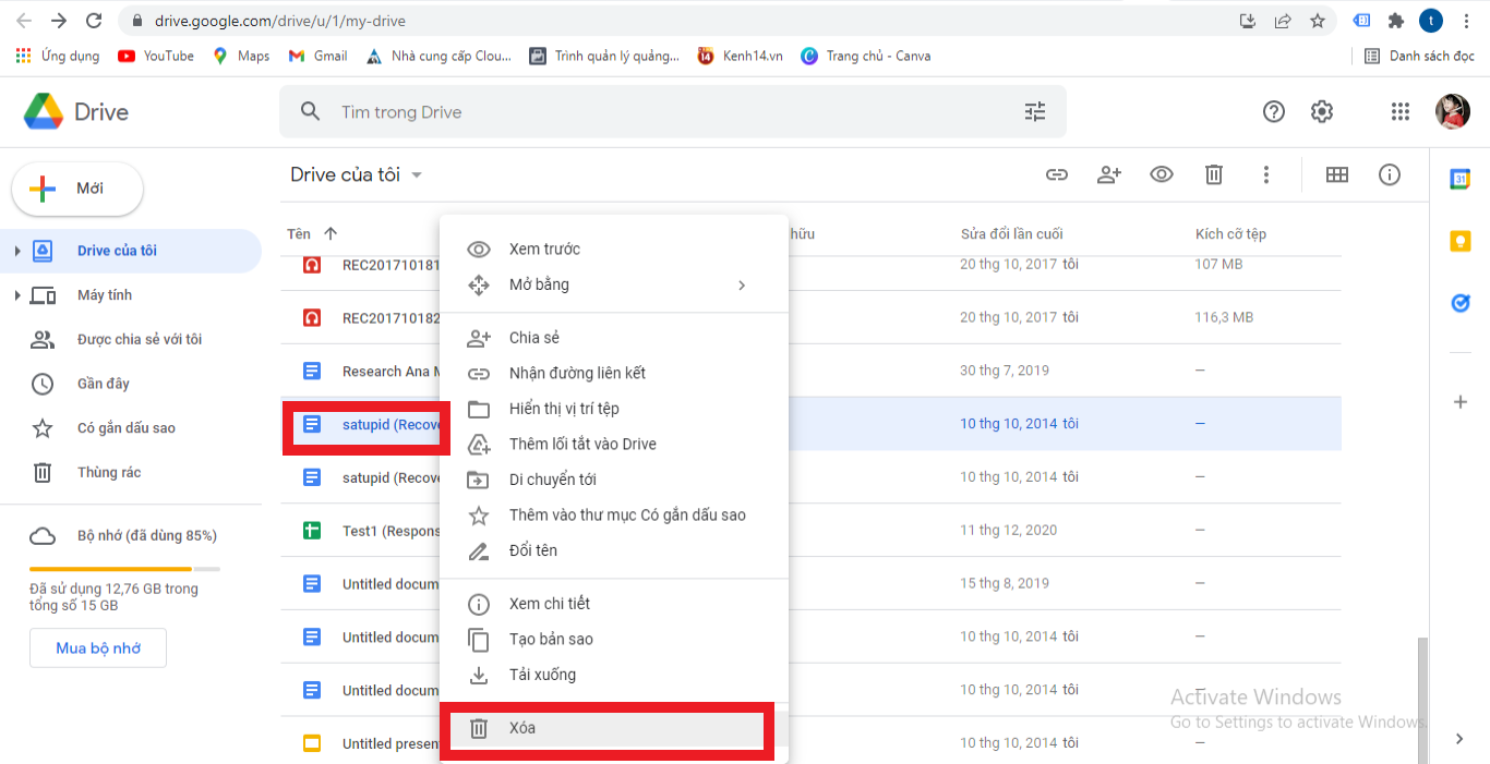 Không còn lo lắng về dung lượng lưu trữ khi bạn có quá nhiều ảnh trên Google Drive. Với tính năng xoá ảnh trên Google Drive, bạn có thể giải phóng không gian lưu trữ một cách đơn giản và tiện lợi. Bạn chỉ cần truy cập vào tài khoản Google Drive của mình, chọn thư mục chứa ảnh, sau đó chọn những tấm ảnh cần xoá và click vào biểu tượng xoá. Dễ dàng hơn bao giờ hết!