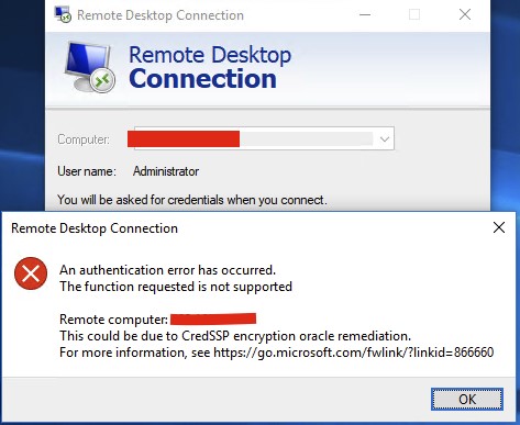 Cách xử lý lỗi Remote Desktop An authentication error has occurred
