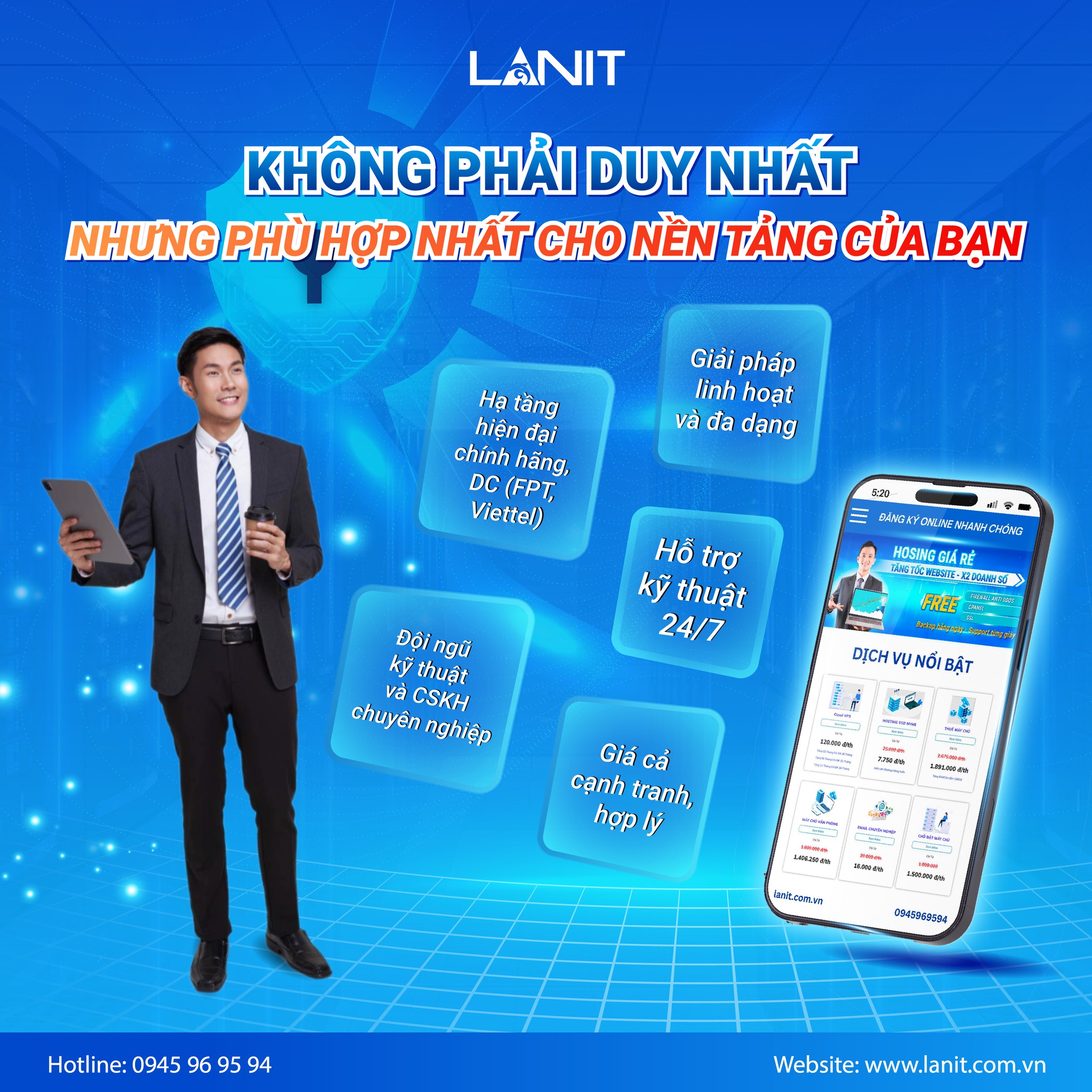 Kh&ocirc;ng phải duy nhất nhưng ph&ugrave; hợp nhất cho nền tảng của bạn
