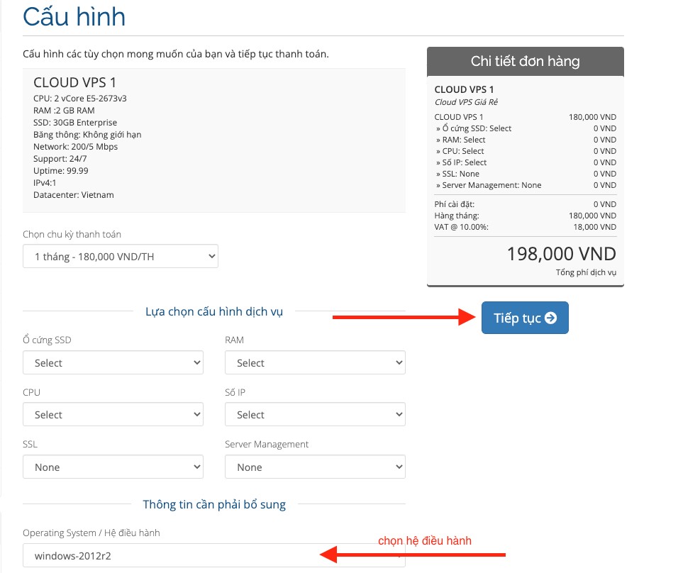 Hướng dẫn dùng thử miễn phí VPS Việt Nam 04