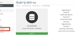 Hướng dẫn Nâng cấp tài nguyên máy chủ ảo Cloud VPS Tại LANIT