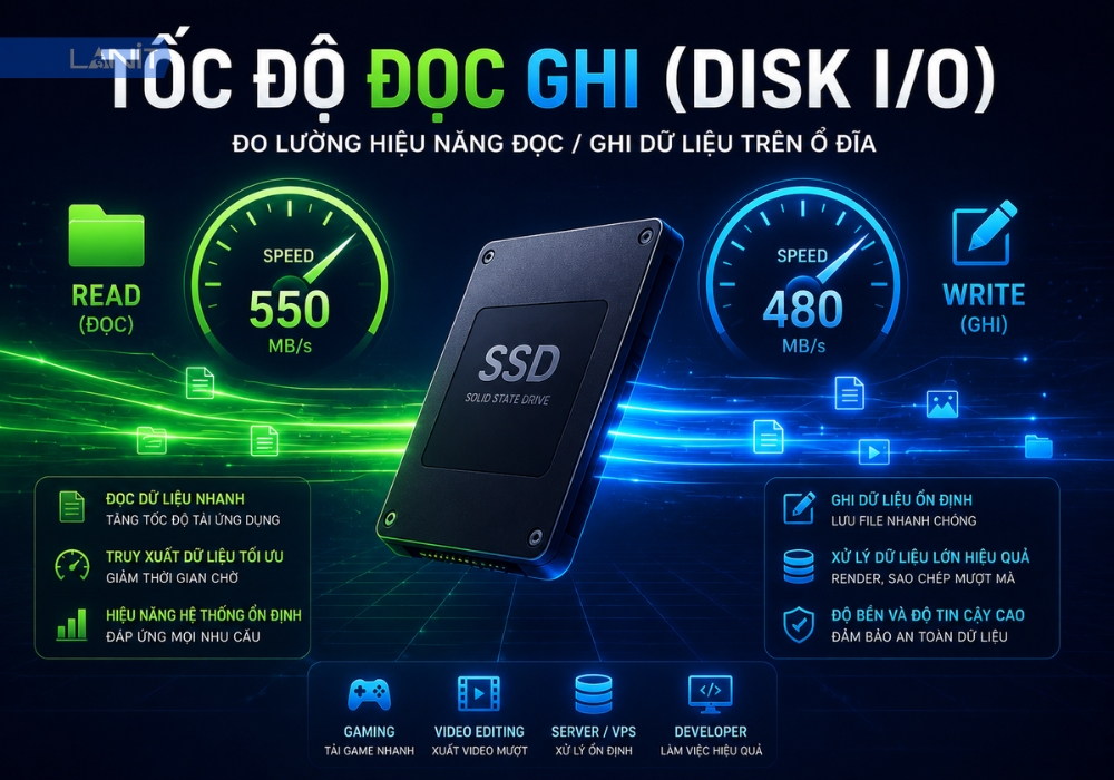 Tốc độ đọc ghi (Disk I/O)