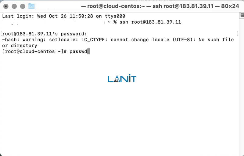 đổi mật khẩu vps