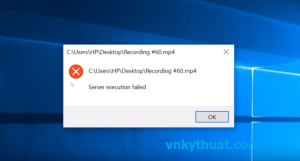 server execution failed