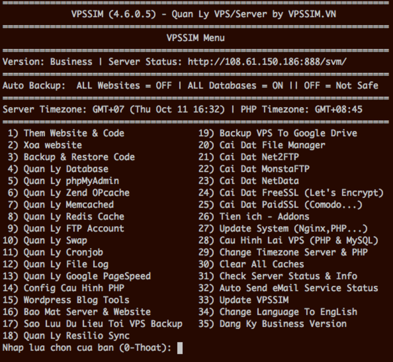 quản lý nhiều vps