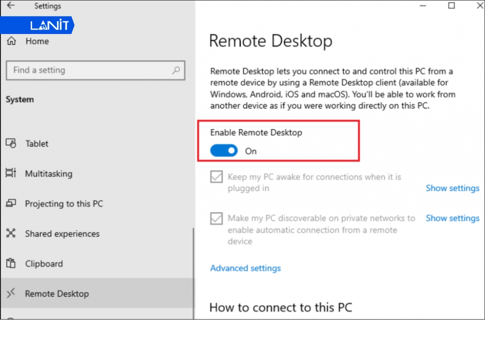 K&iacute;ch hoạt quyền Remote tr&ecirc;n VPS