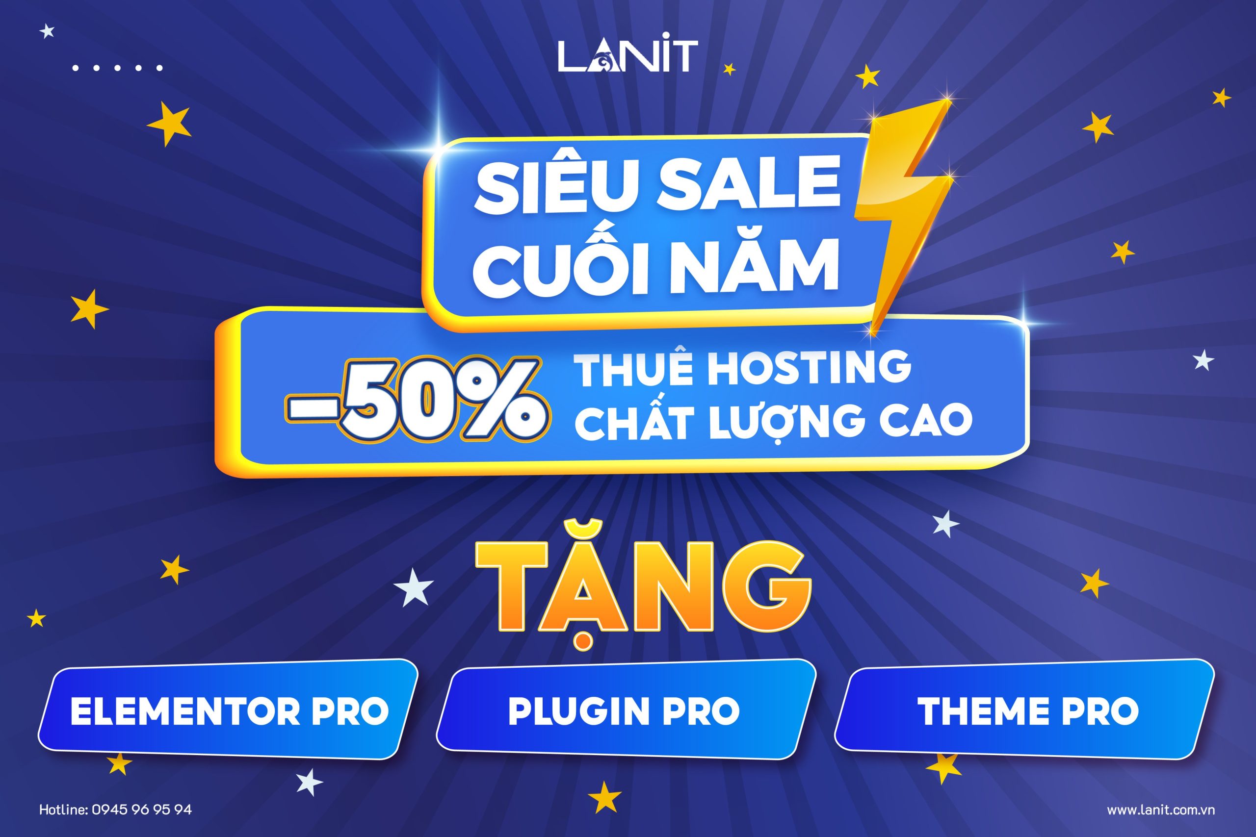 Thuê Hosting tặng Plugin + theme + elementor