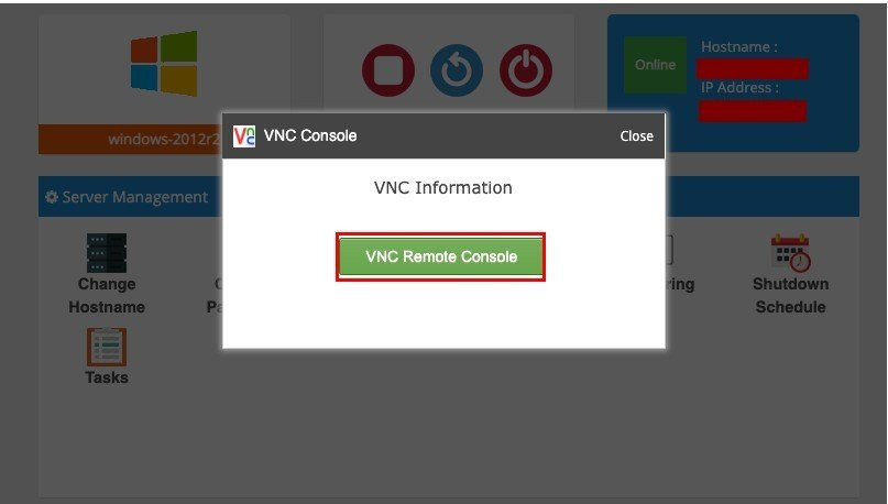 Điều khiển từ xa KVM với VNC Console