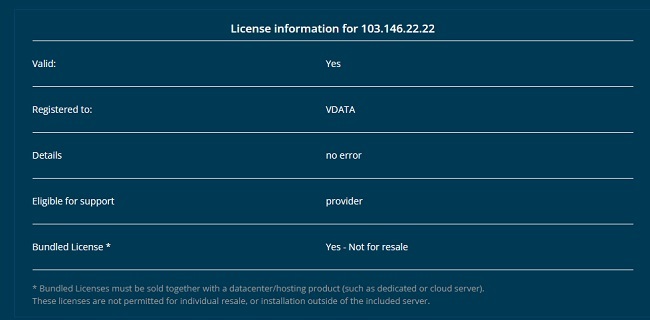 kiểm tra DirectAdmin bản quyền hay crack?