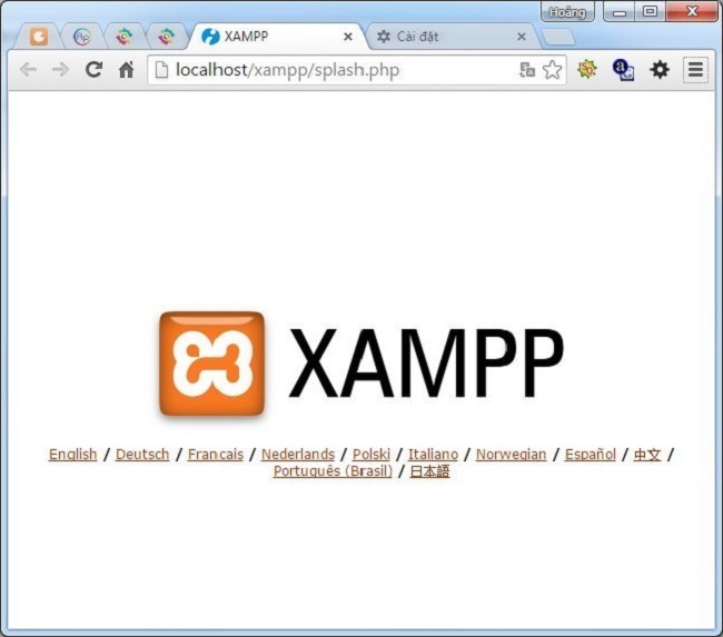 Cài đặt localhost qua XAMPP