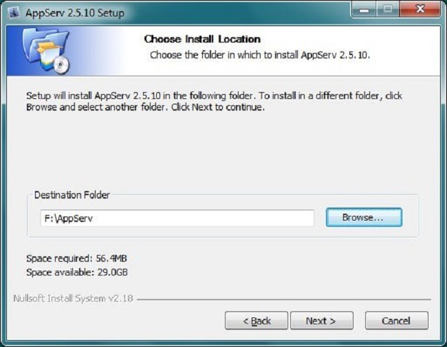 Cài đặt Localhost qua AppServ