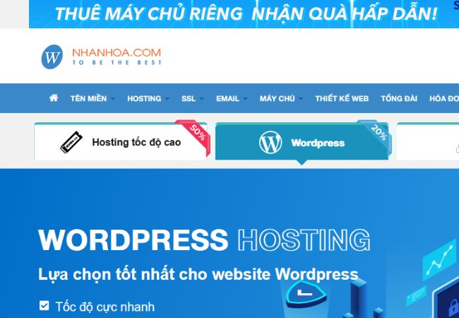 Nhan Hoa hosting giá rẻ cho sinh viên