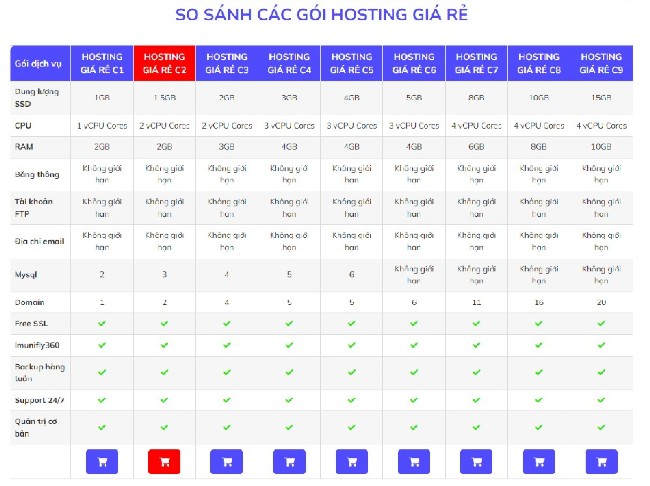 Gói Hosting giá rẻ tại LANIT có giá thành hợp lý nhưng vẫn cung cấp nhiều tính năng quan trọng