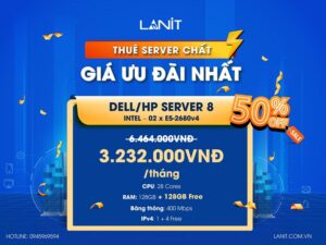 CTKM giảm 50% gói server 8