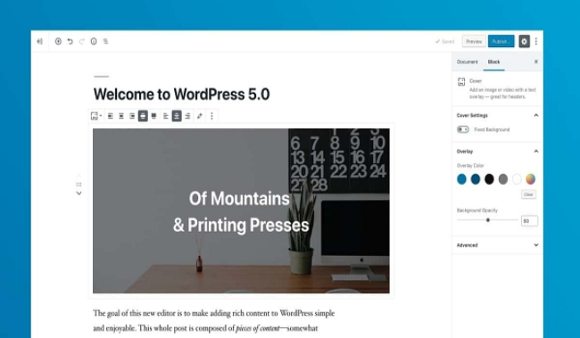 Bố cục giao diện Blocks Editor WordPress – Gutenberg