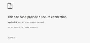 8 Cách Sửa Lỗi err_ssl_version_or_cipher_mismatch Chi Tiết