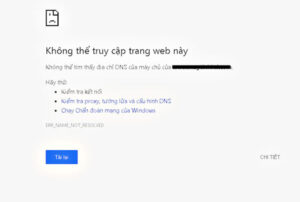 Cách khắc phục lỗi "Server DNS address could not be found"