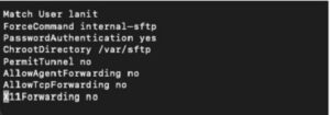 Cách bật SFTP không cần truy cập Shell trên CentOS 7