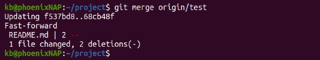 Bạn hãy đồng bộ Local Branch bằng câu lệnh “git merge origin/main”
