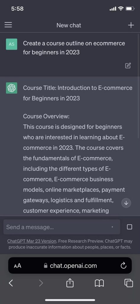 Cách Sử dụng ChatGPT miễn phí trên điện thoại