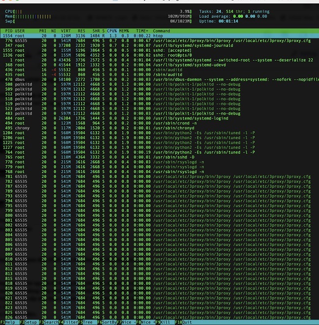 Kiểm tra hiệu suất Linux server