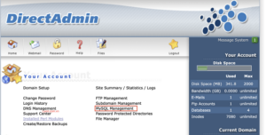 Hướng dẫn Tạo Database trên DirectAdmin Chi Tiết
