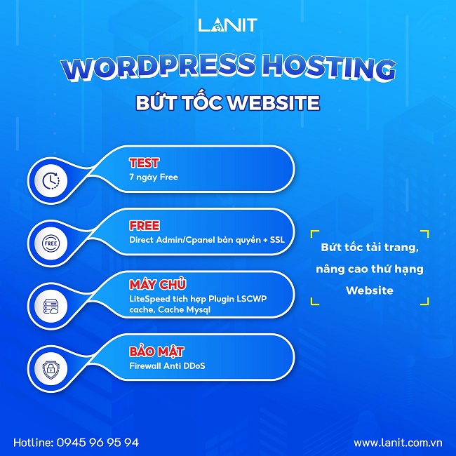 Thuê WordPress Hosting Giá Rẻ Tăng Tốc Độ Website Vượt Trội