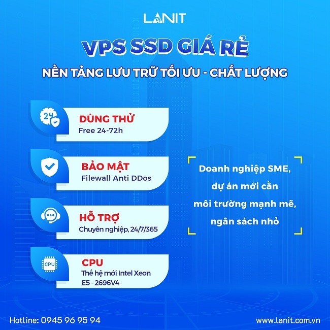 Thuê VPS Giá Rẻ - Tốc Độ Cao - Sale Upto 50% - Free 24h