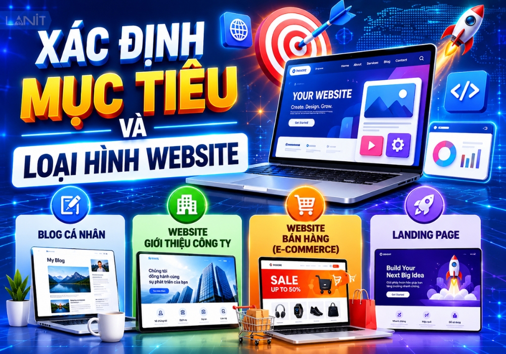 Xác định mục đích và loại hình website