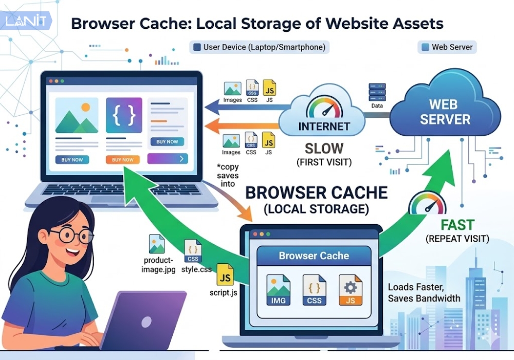 Browser Cache (Cache tr&igrave;nh duyệt)