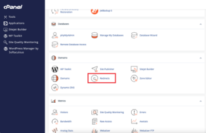 Hướng Dẫn Sử dụng Redirects trên cPanel Hosting