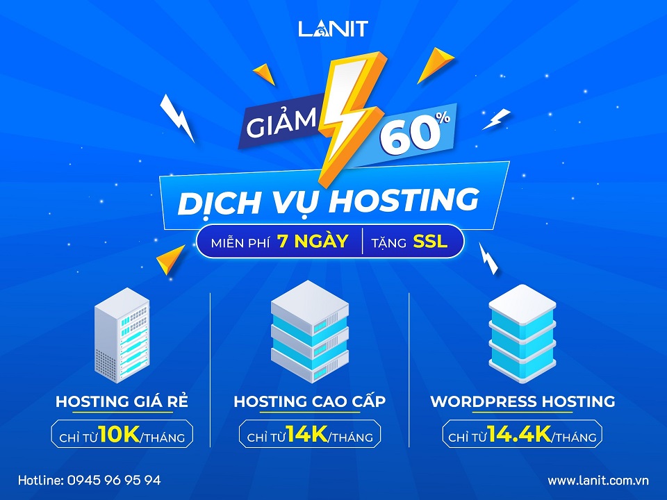 [HOT] SALE Hosting Lên Đến 60% Giá Chỉ 10K - Tặng SSL