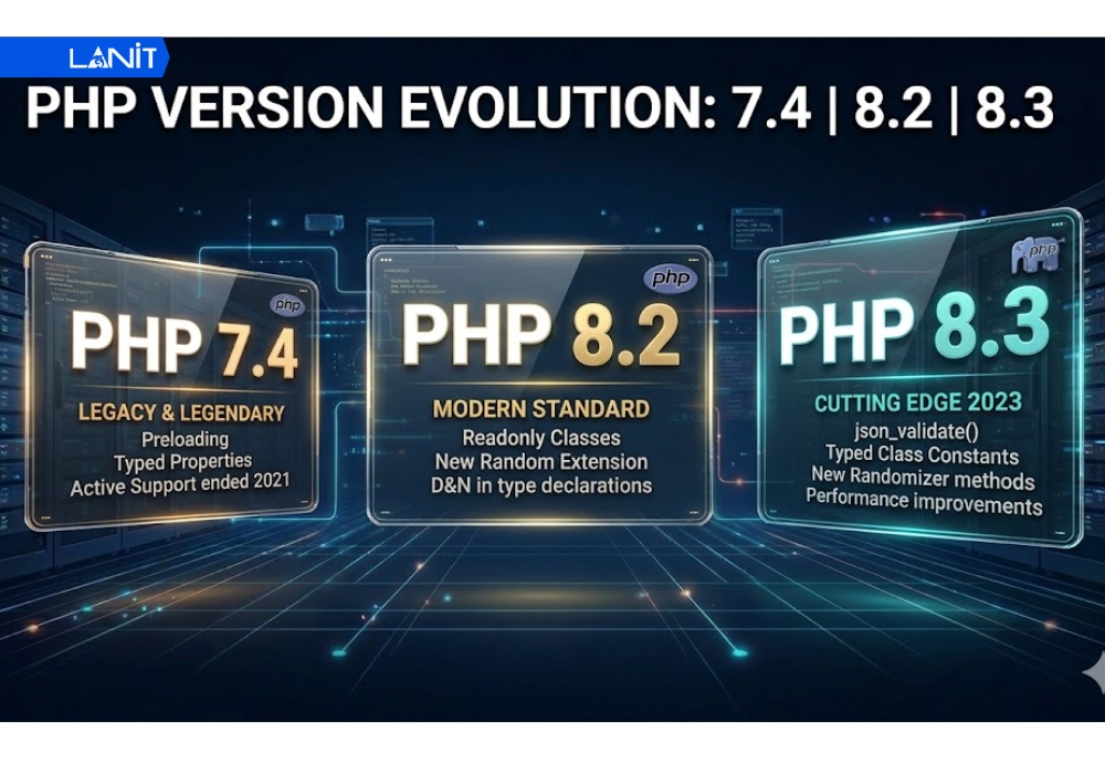 Các phiên bản PHP phổ biến
