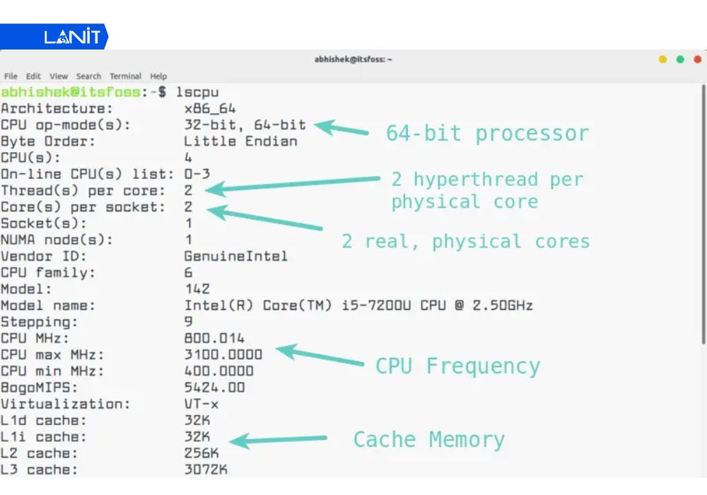 Kiểm tra th&ocirc;ng số CPU