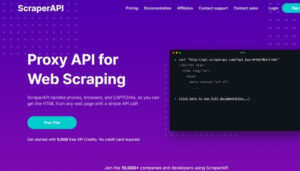 Phần mềm proxy miễn phí Scraper API