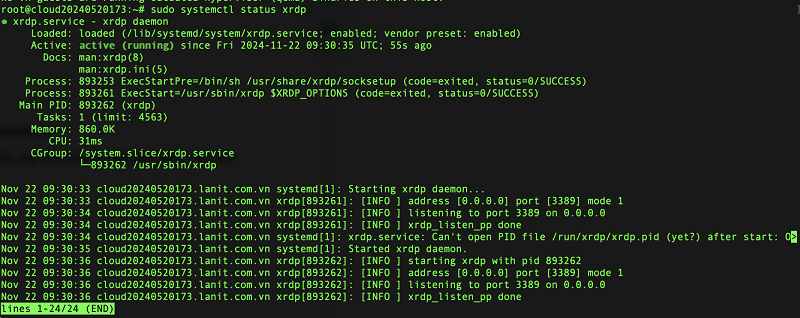 Cài đặt XRDP trên Server