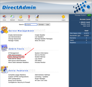 Hướng dẫn Tạo Full Backup Tự Động Tất Cả User trên VPS DirectAdmin
