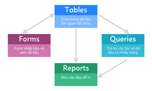 4 yếu tố quan trọng của Microsoft Access
