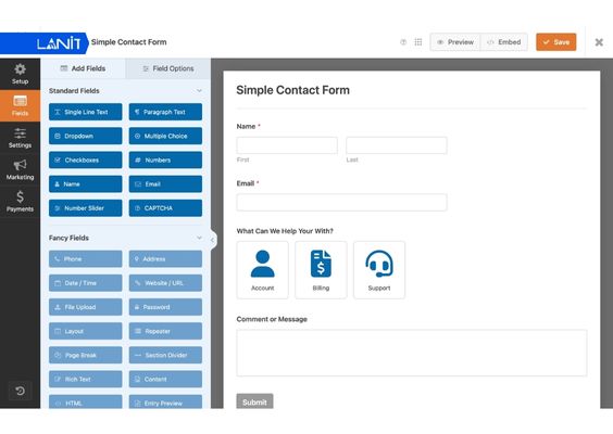 Contact Form 7 hỗ trợ cài đặt bảng thông tin liên hệ dễ dàng