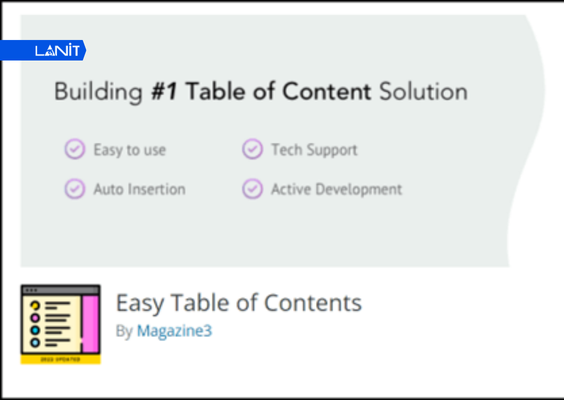 Easy Table of Contents là plugin hỗ trợ tạo mục lục tự động cho bài viết hoặc trang