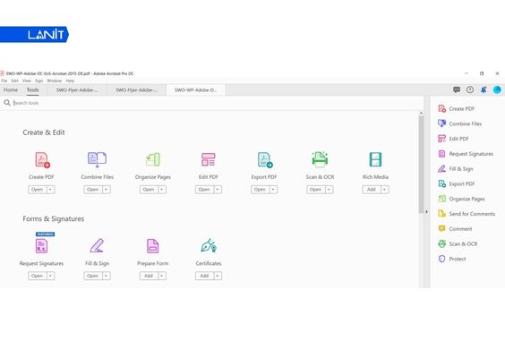 Adobe Acrobat Pro là phần mềm chuyển file chất lượng cao
