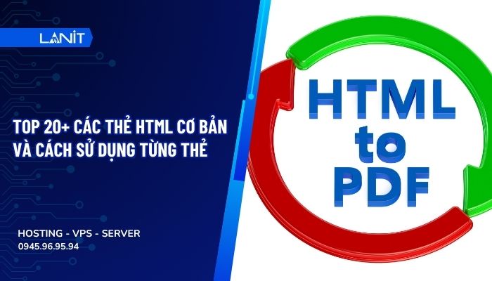 Hướng dẫn chuyển HTML sang PDF online miễn phí, dễ dàng