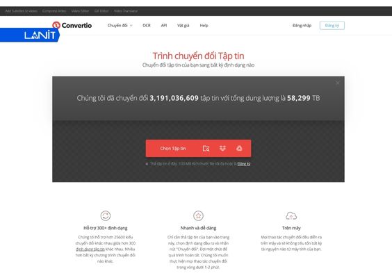 Online Convert là nền tảng chuyển file trực tuyến trên trình duyệt web