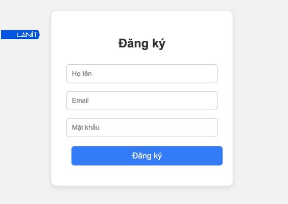 Tạo form đăng ký tài khoản