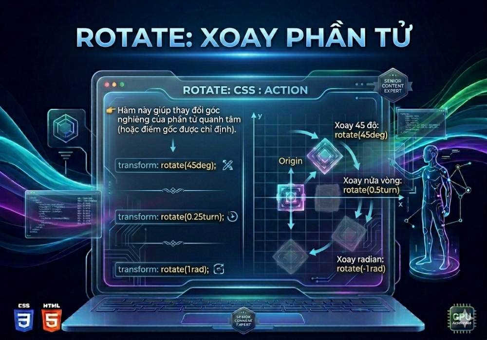 Rotate: Xoay phần tử