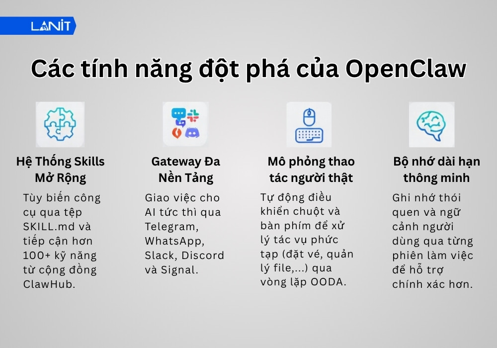 OpenClaw c&oacute; g&igrave; đặc biệt so với c&aacute;c model AI kh&aacute;c?